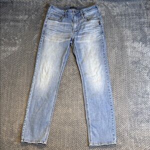 Men's Silver Conrad Jeans Size 31 x 32 Slim Straight Jeans Light Blue